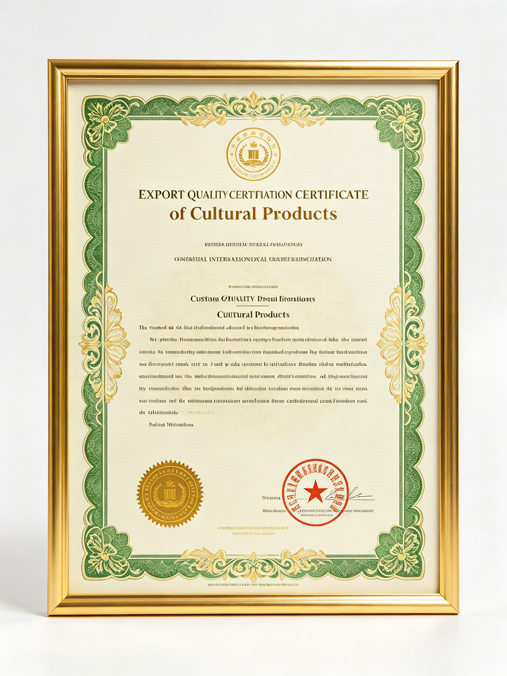 Export Quality Certification