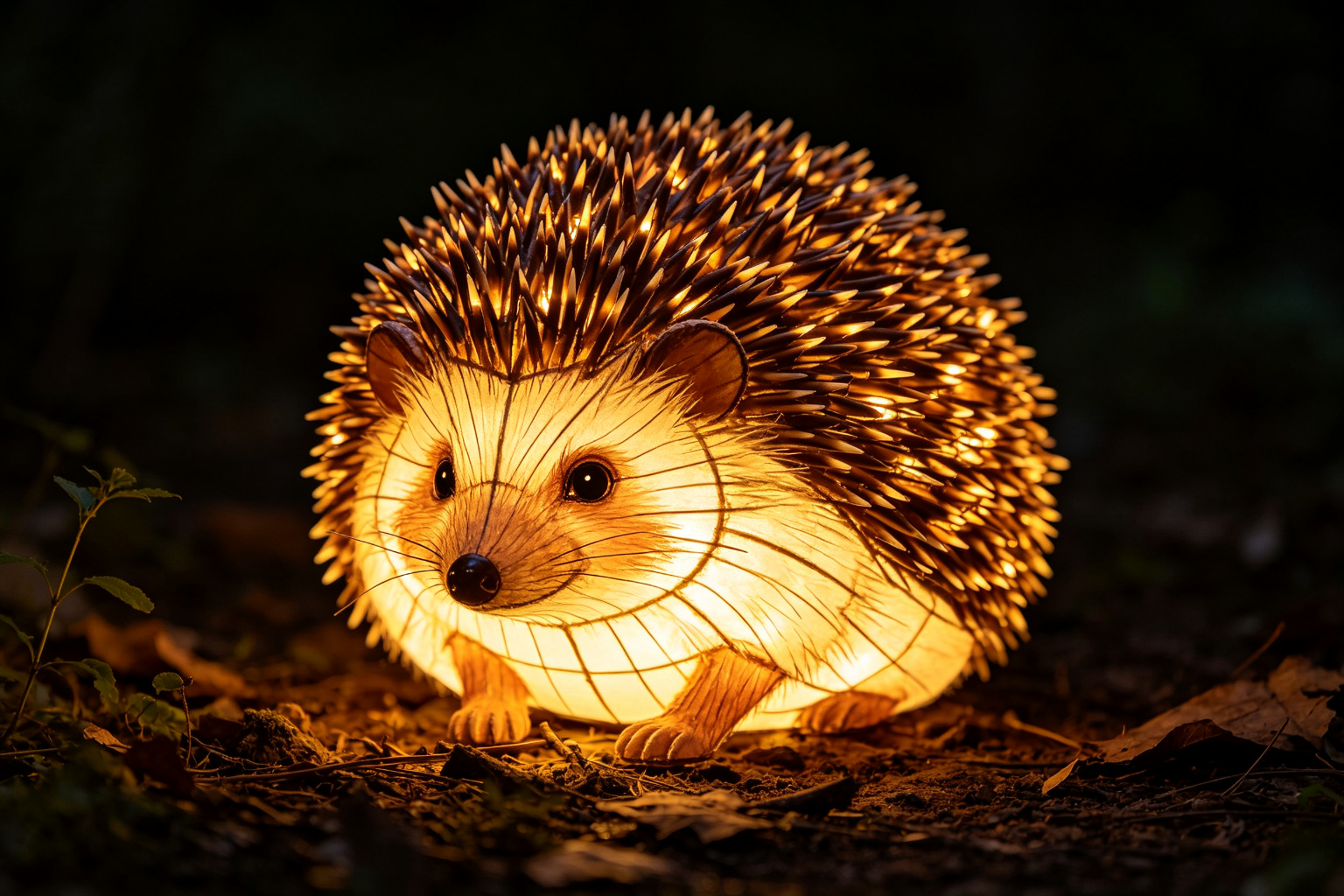Hedgehog Lantern Display (ZD-019) - Animal Lanterns by Zedong, dimensions 150x100x120cm