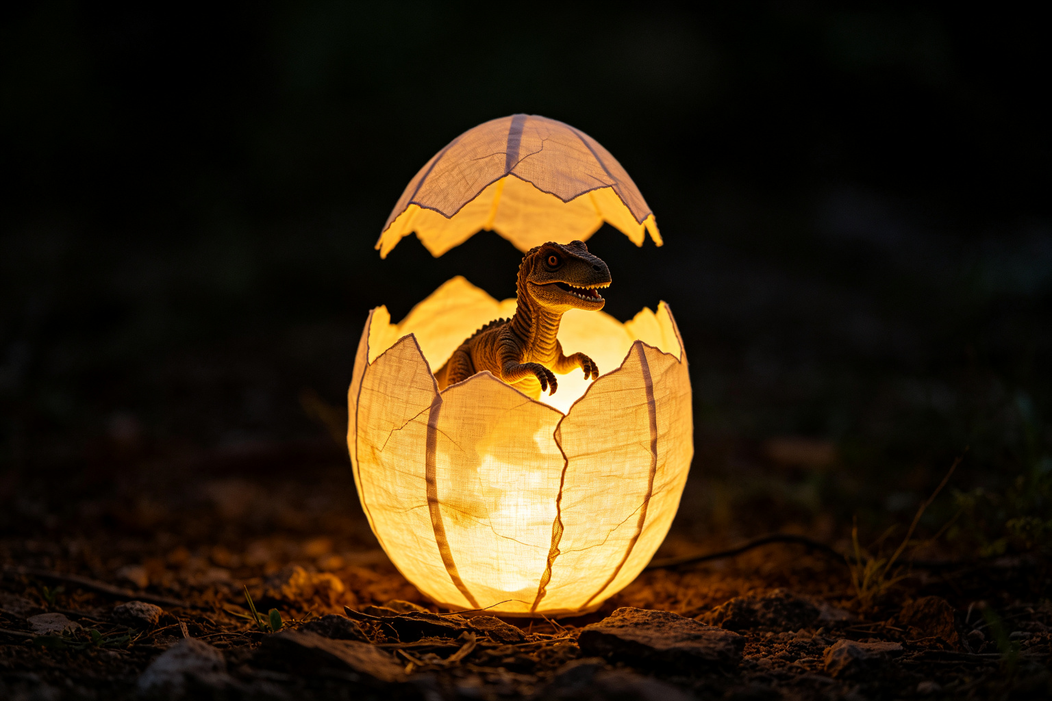 Dinosaur Egg Lantern Display (ZD-058) - Animal Lanterns by Zedong, dimensions 200x200x250cm