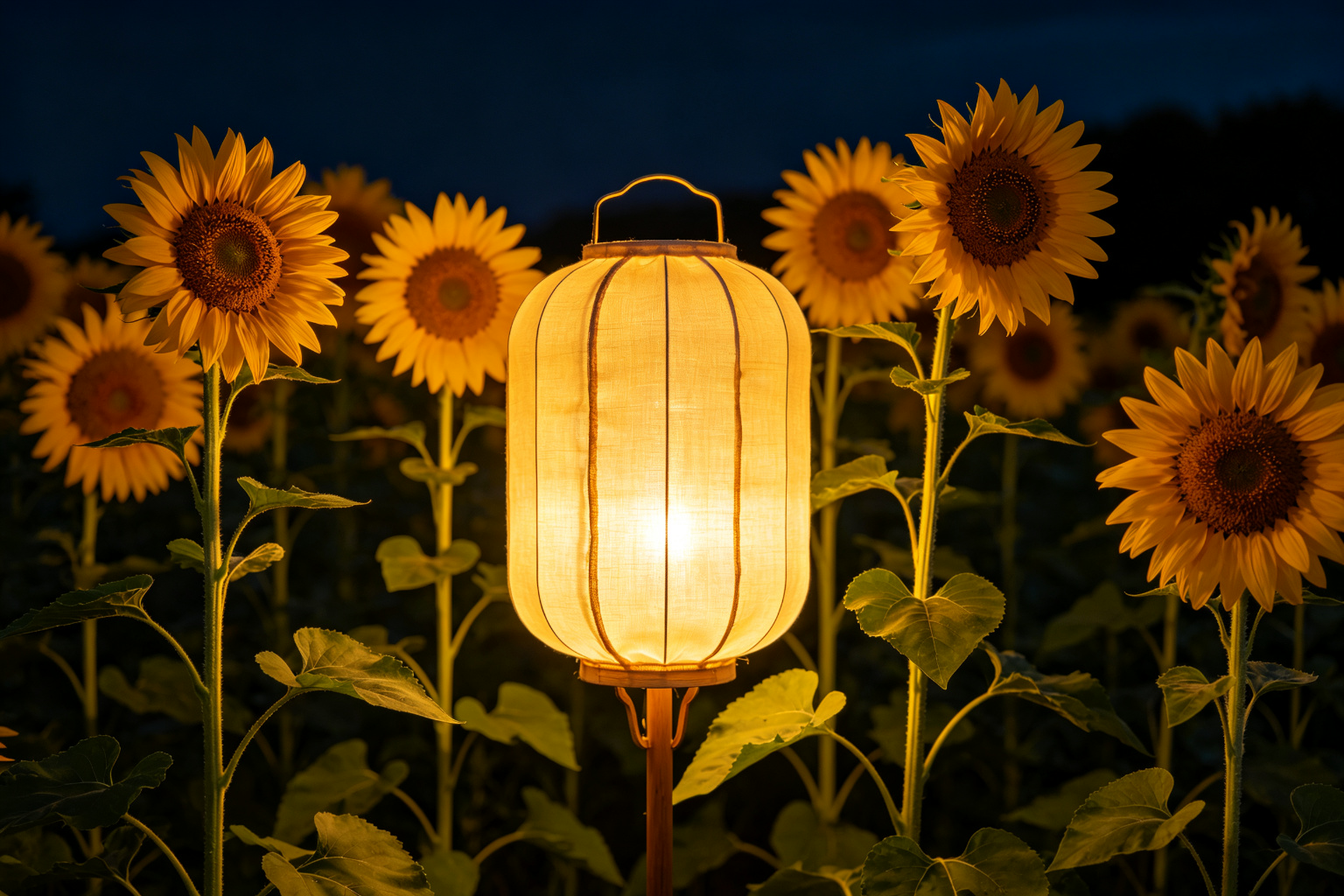 Sunflower Field Lantern Display (ZD-062) - Plant & Flower Lanterns by Zedong, dimensions 200x200x400cm