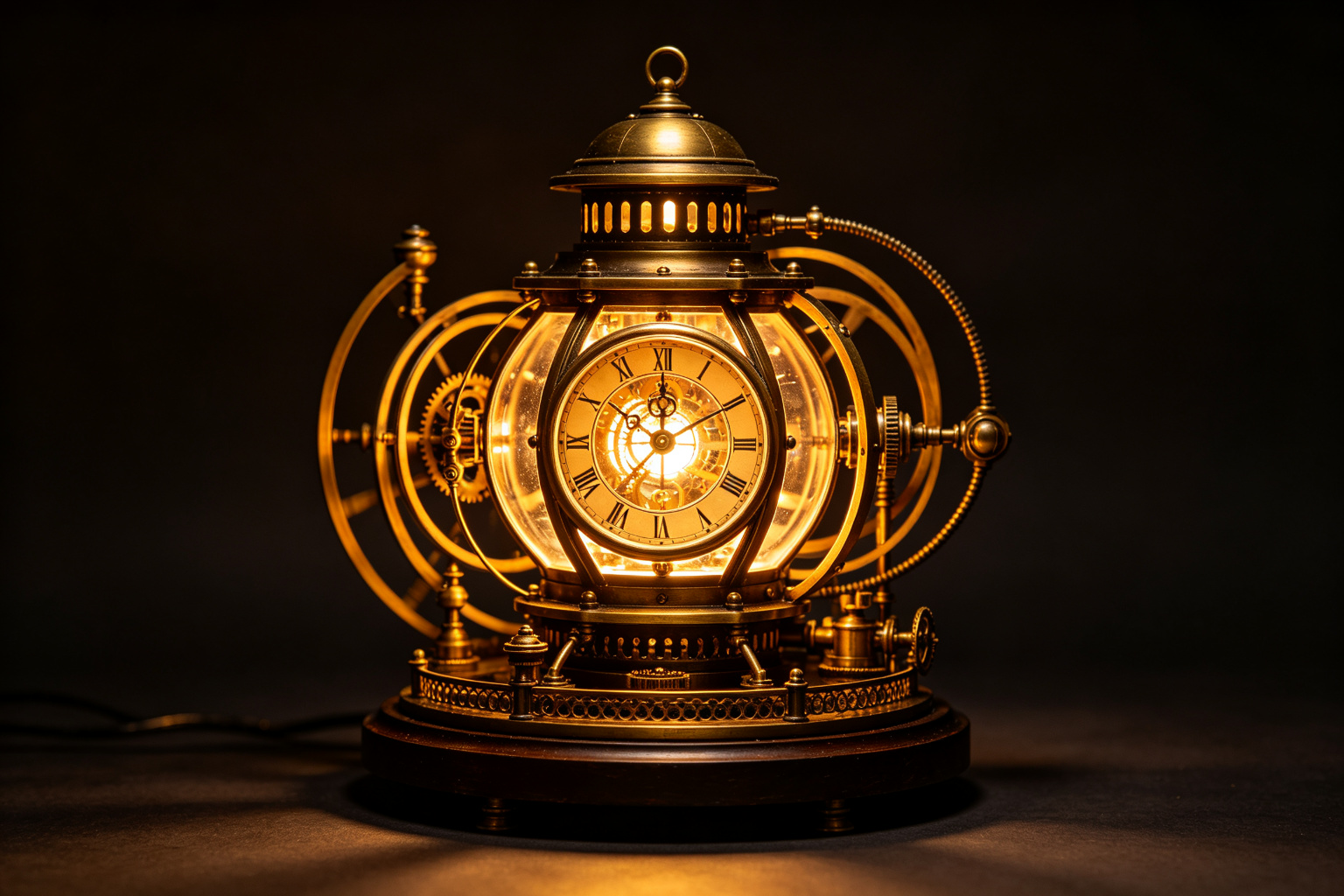 Time Machine Lantern Display (ZD-202) - Sci-Fi Lanterns by Zedong, dimensions 350x200x250cm