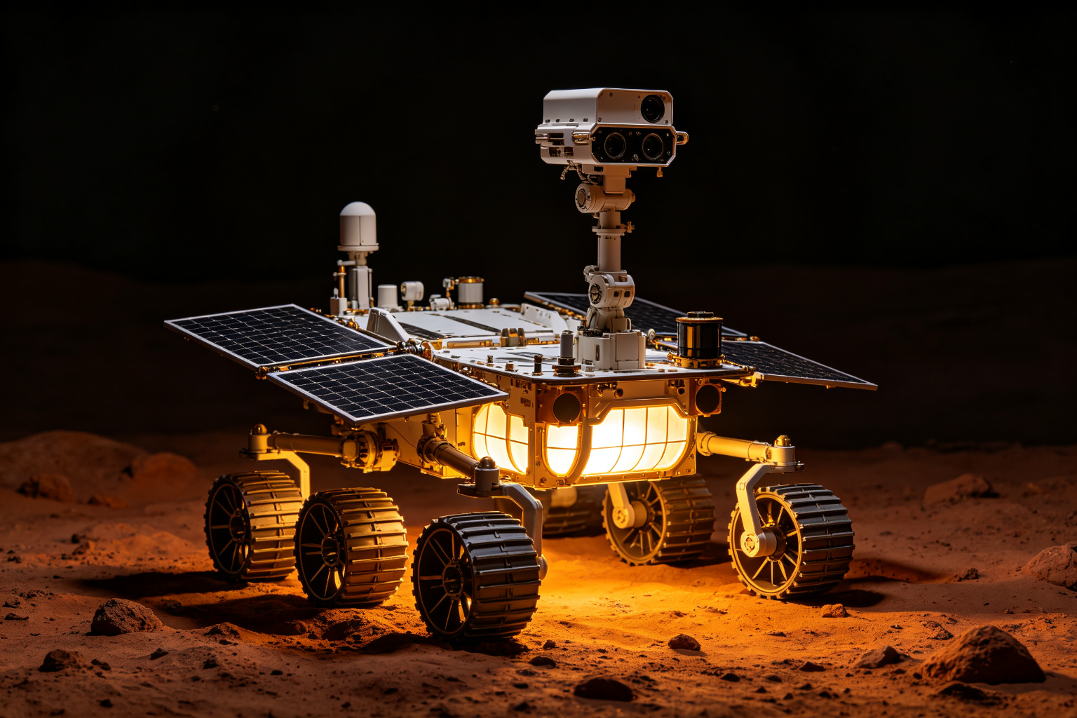 Mars Rover Lantern Display (ZD-227) - Space Lanterns by Zedong, dimensions 300x180x200cm
