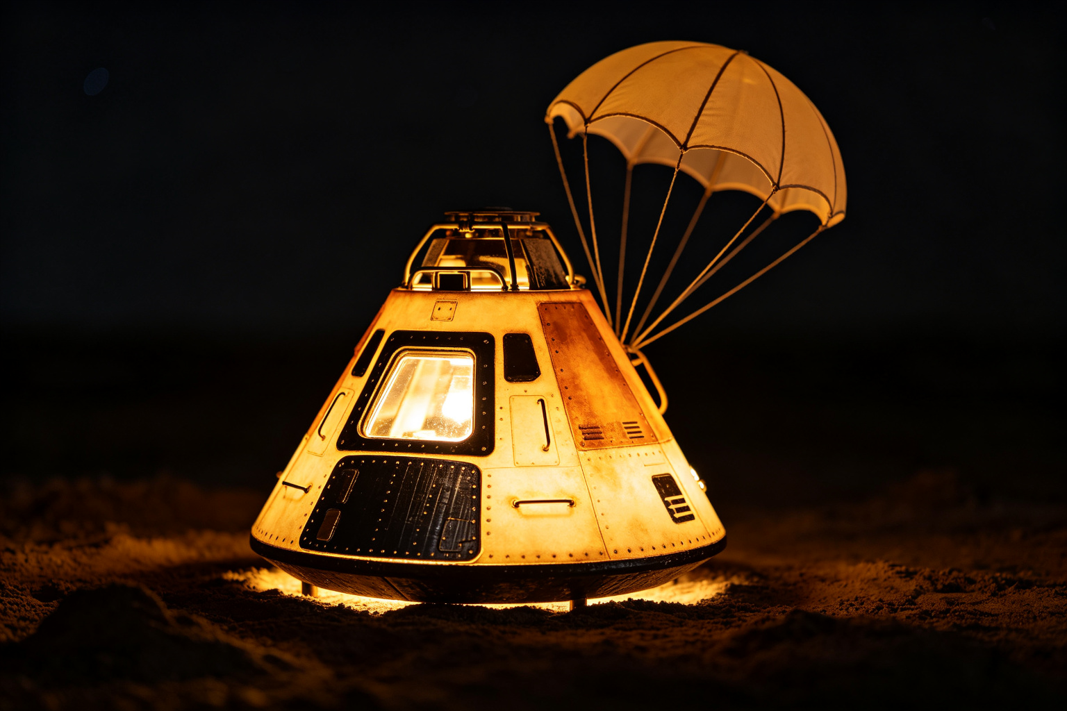 Space Capsule Lantern Display (ZD-240) - Space Lanterns by Zedong, dimensions 200x200x250cm
