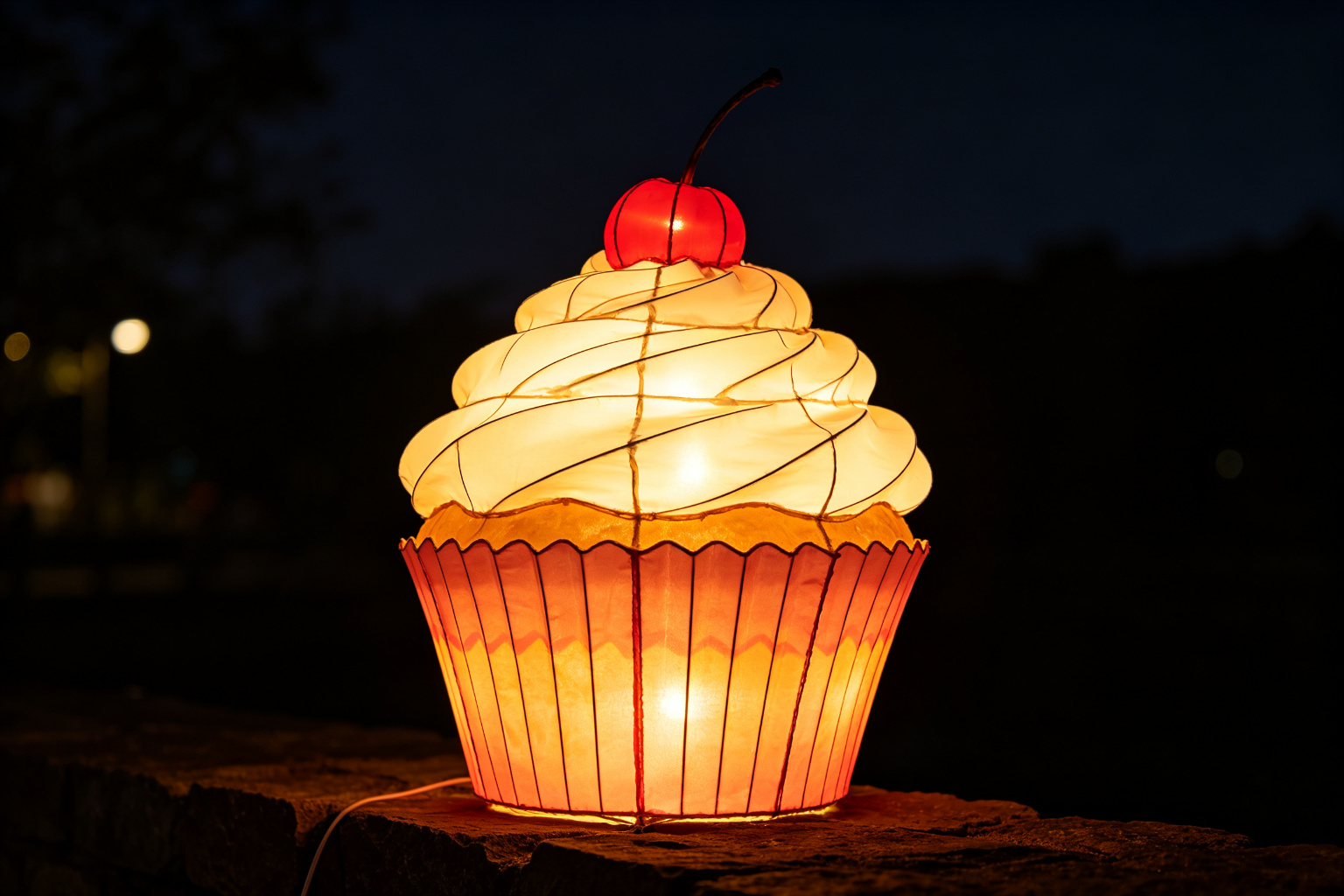 Cupcake Lantern Display (ZD-256) - Food & Fruit Lanterns by Zedong, dimensions 200x200x250cm